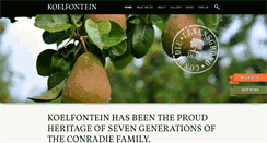 Desktop Screenshot of koelfontein.co.za