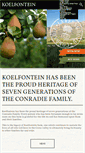 Mobile Screenshot of koelfontein.co.za