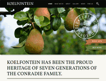 Tablet Screenshot of koelfontein.co.za